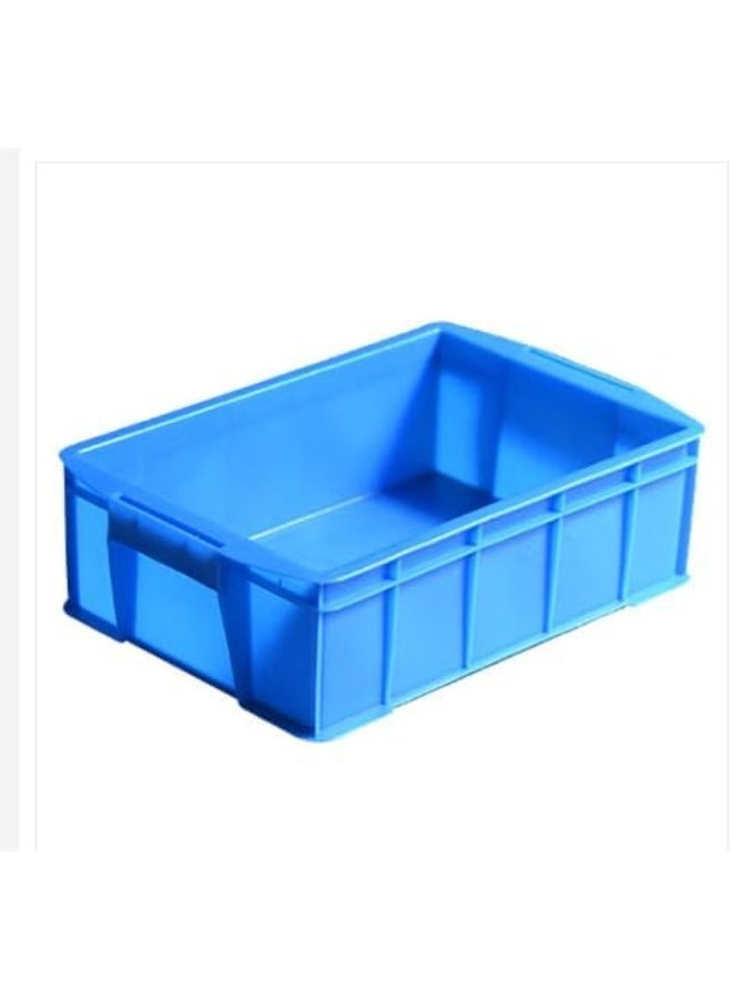 Multi-purpose plastic storage boxes 48*38*18H (blue) rectangular, single piece - Image 3
